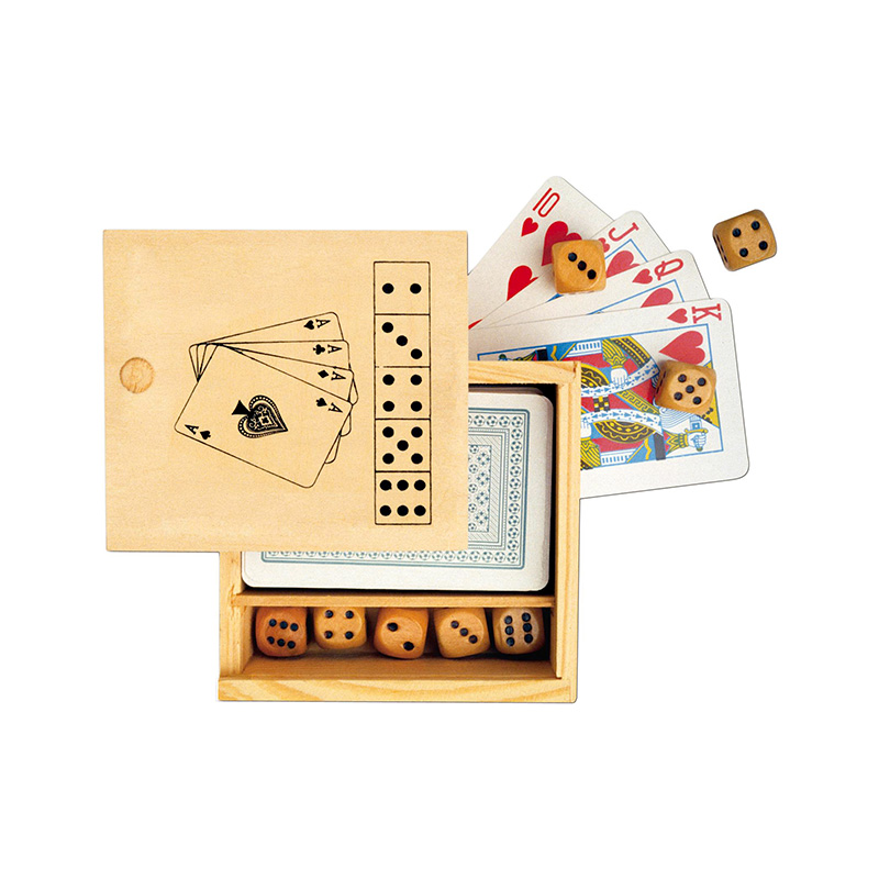 Jeu de 52 cartes et de 5 dés à personnaliser Sérigraphie et impression APO Pub