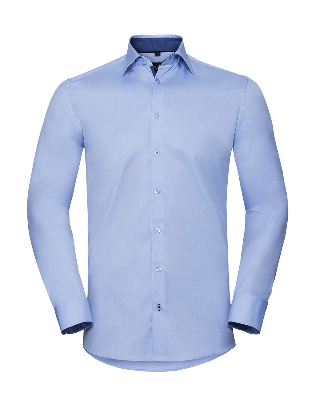 Chemise ajustée à chevrons contrastés à manches longues – Image 5