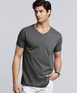T-shirt à col en V Homme Gildan Softstyle®