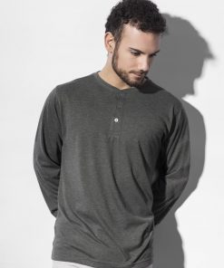 T-shirt manches longues Aden Henley Homme
