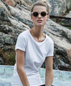 T-shirt retroussé Femme
