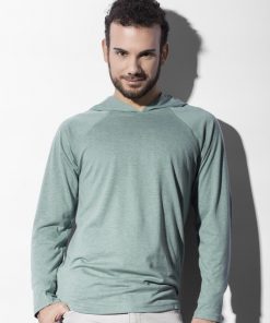 T-shirt à capuche unisexe manches longues Cecil