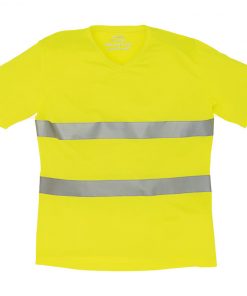 T-shirt fluo super léger à col en V – Image 4