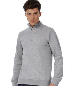 ID.004 Sweat 1/4 en coton à fermeture éclair