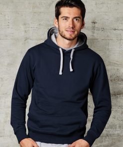 Sweat à capuche contrasté
