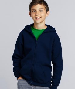 Sweat à capuche zippé pour enfants Heavy Blend