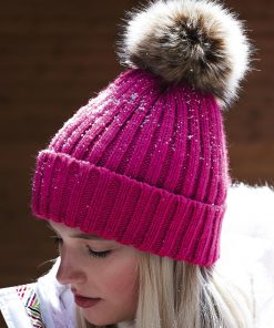 Bonnet à pompon en fourrure Pop Pom
