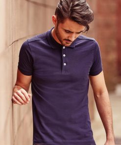 Polo ajusté extensible Homme
