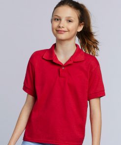 Polo en piqué double DryBlend® pour jeunes