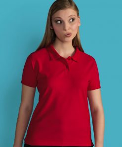 Polo en coton et polyester Femme