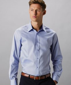 Chemise Oxford coupe ajustée de qualité supérieure contrastée