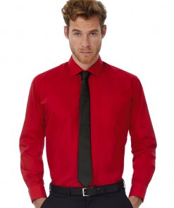 Chemise manches longues en popeline LSL Homme chic