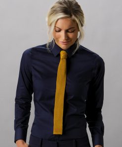 Chemise en popeline coupe ajustée Femme