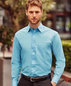 Chemise manches longues en popeline