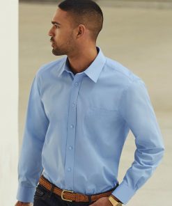 Chemise manches longues en popeline