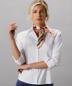 Chemise 3/4 Oxford coupe ajustée Femme