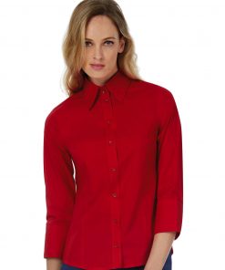 Chemise Milano Femme Popelin manches 3/4