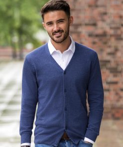 Cardigan tricoté à col en V Homme