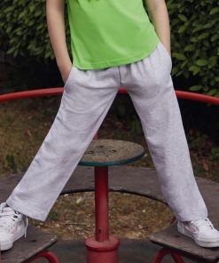 Pantalon de jogging léger à ourlet ouvert pour enfant