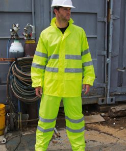 Combinaison imperméable haute visibilité