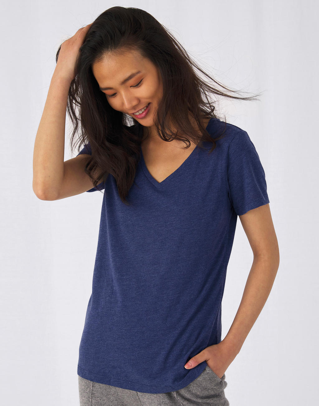 T-shirt V Triblend Femme – Image 2