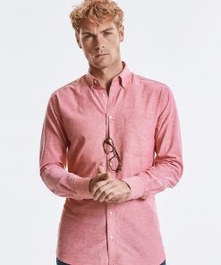 Chemise manches longues Oxford Tailored délavée Homme – Image 3