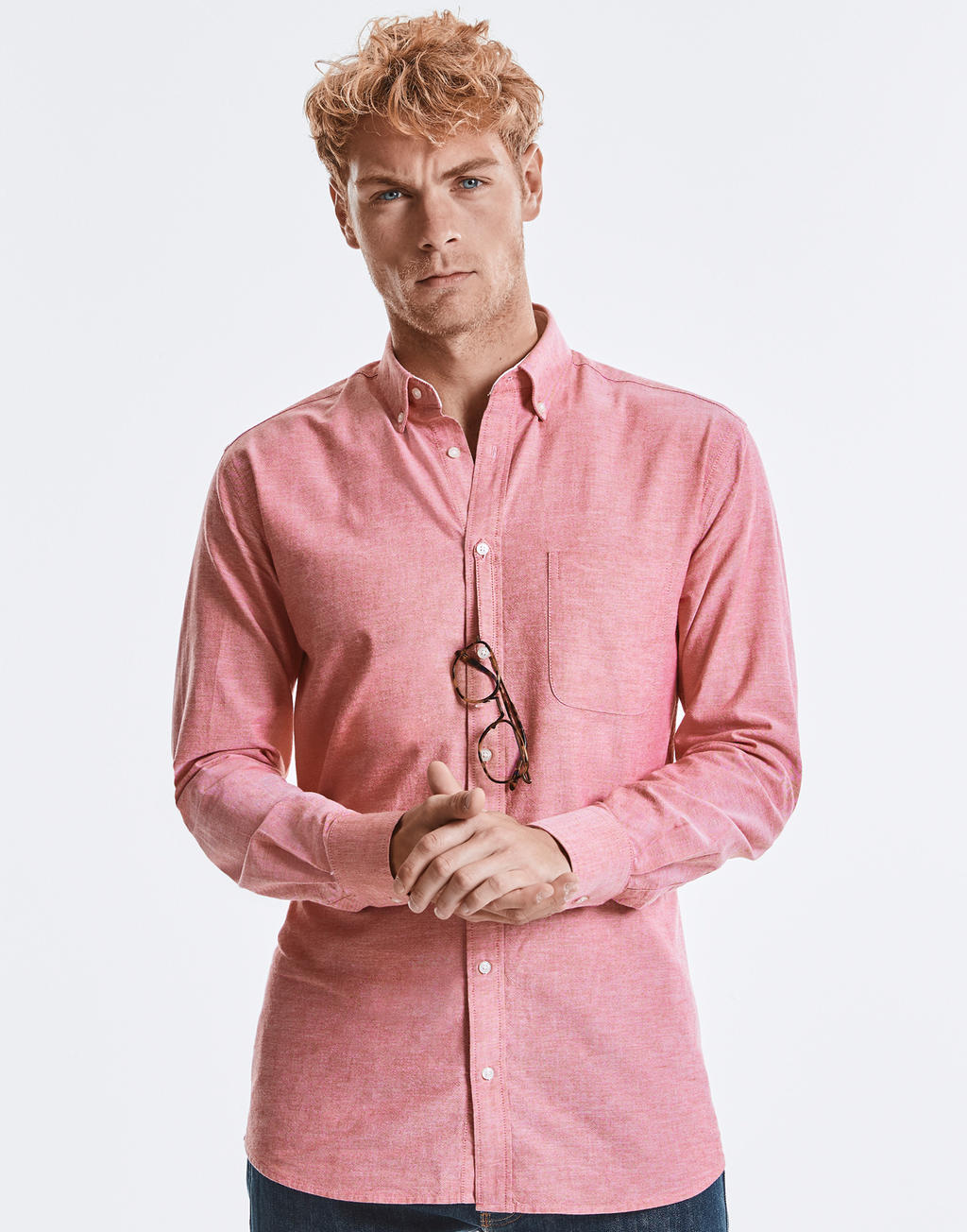 Chemise manches longues Oxford Tailored délavée Homme – Image 3