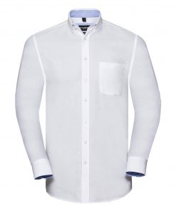 Chemise manches longues Oxford Tailored délavée Homme – Image 4