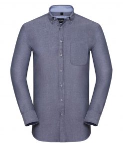 Chemise manches longues Oxford Tailored délavée Homme – Image 5