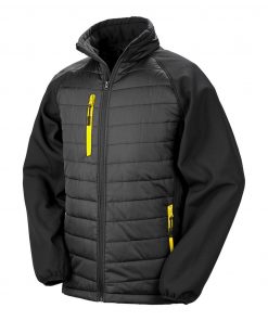 Softshell rembourré noir Compass – Image 4