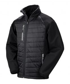 Softshell rembourré noir Compass – Image 5