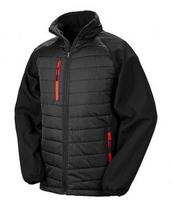 Softshell rembourré noir Compass – Image 6