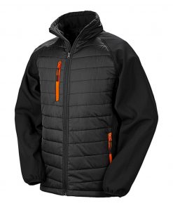 Softshell rembourré noir Compass – Image 9