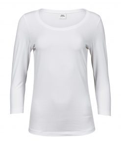 T-shirt extensible à manches 3/4 Femme – Image 4