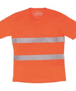 T-shirt fluo super léger à col en V – Image 3