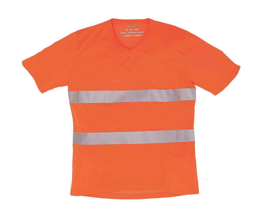 T-shirt fluo super léger à col en V – Image 3