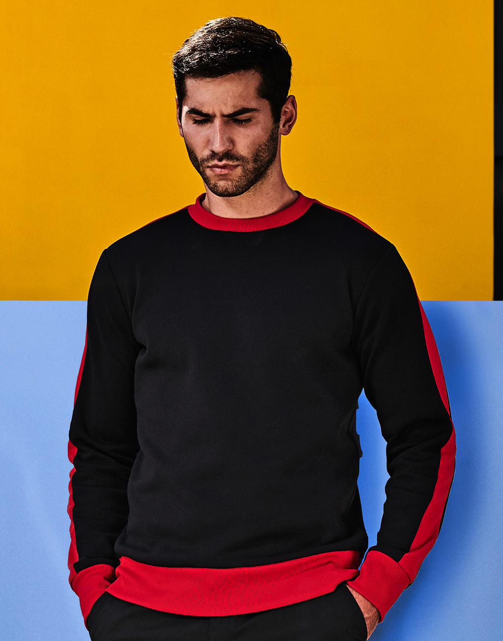 Sweat en polyester contrasté – Image 3