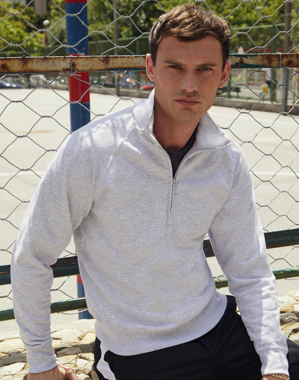 Sweat léger à col zippé – Image 3