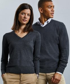 Pull en tricot à col en V Femme – Image 3