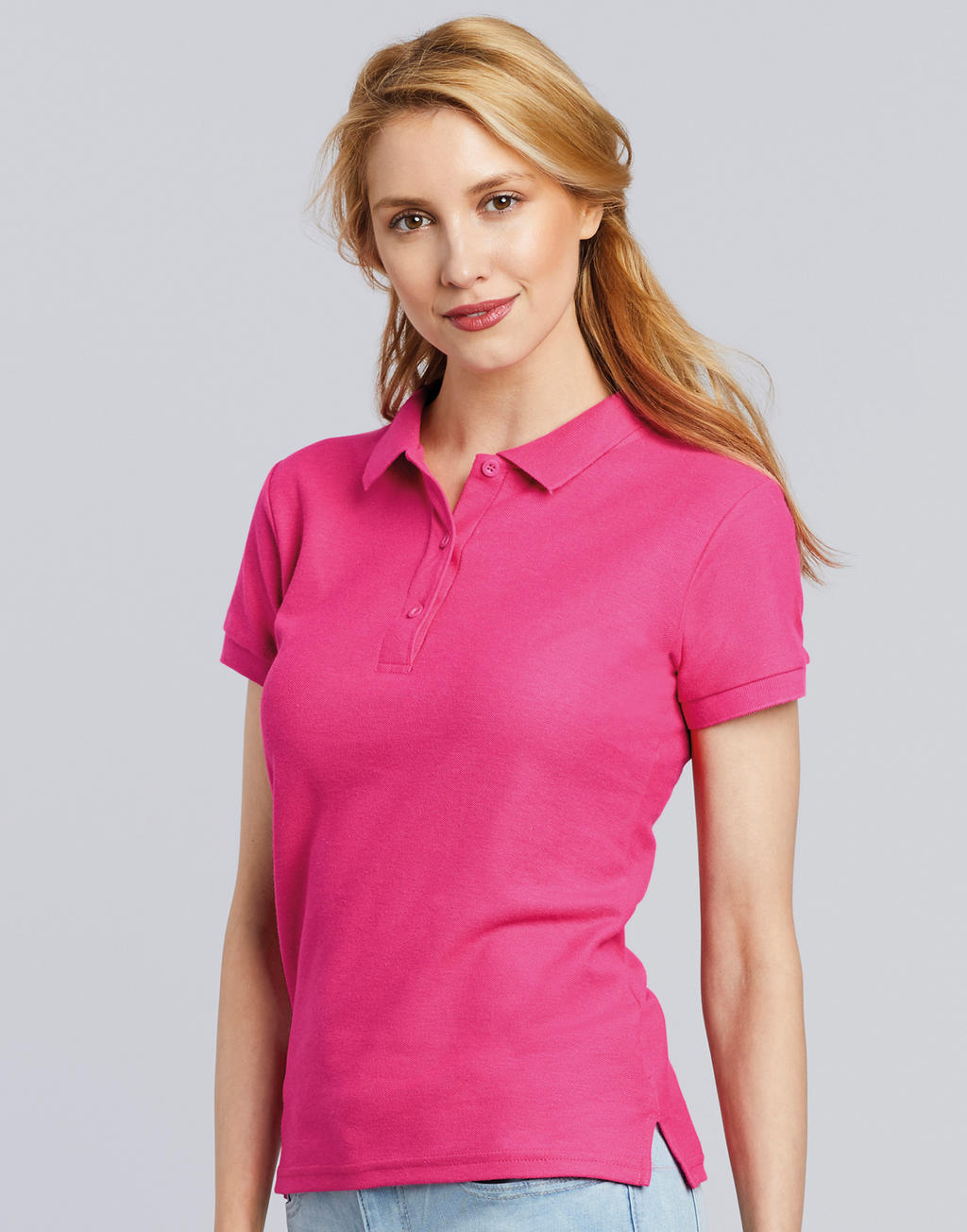 Polo en coton piqué double Femme de qualité supérieure – Image 3