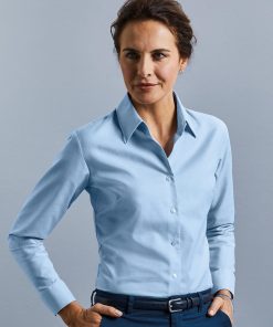 Chemise manches longues Oxford classique Femme – Image 4