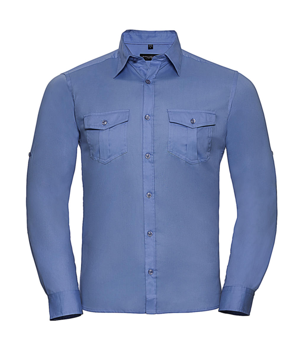 Chemise Homme La Rocka! Manches Longues Noire - Sérigraphie Motard - Taille S - Neuf Avec étiquette